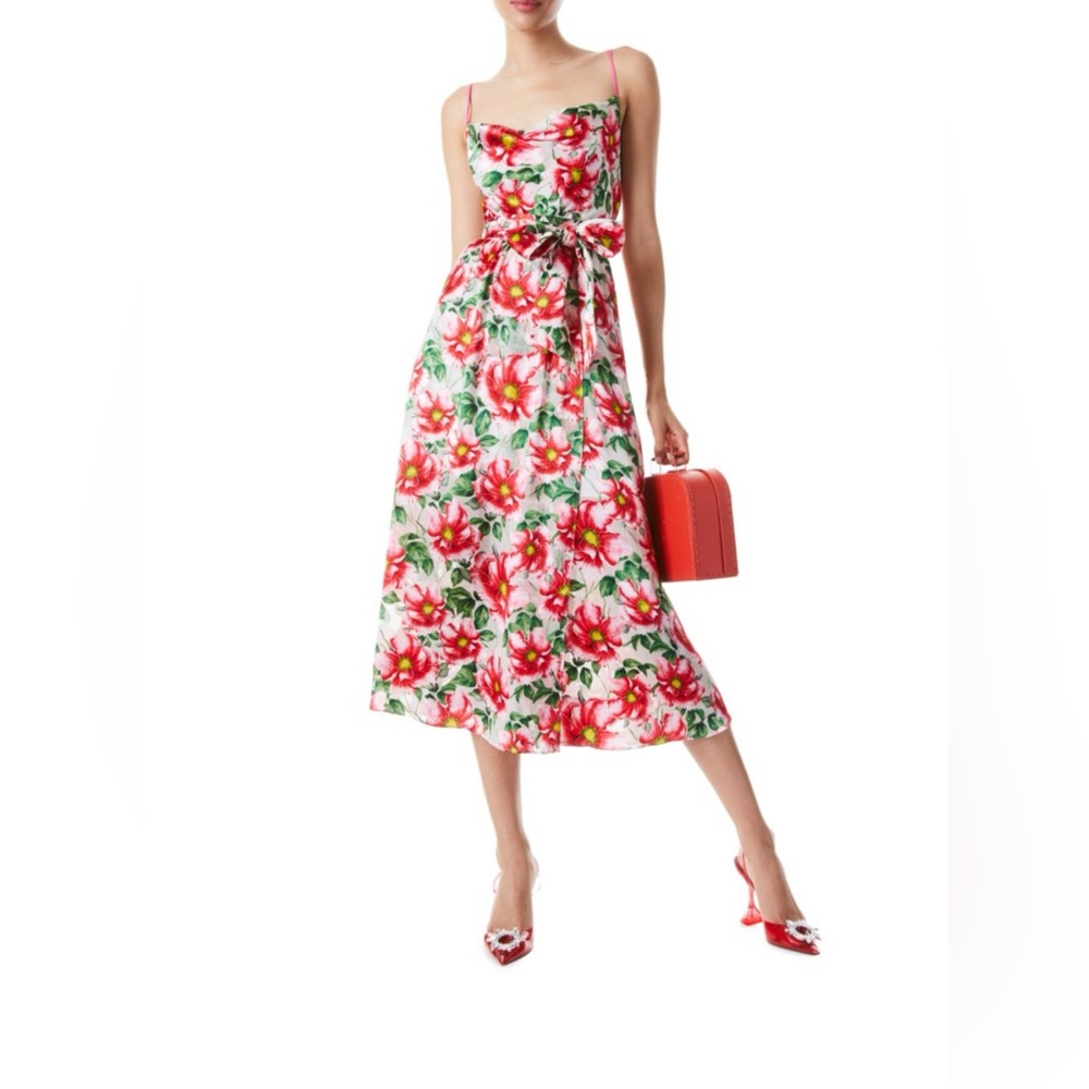 Alice + Olivia
Samantha Cowl-Neck Midi Dress